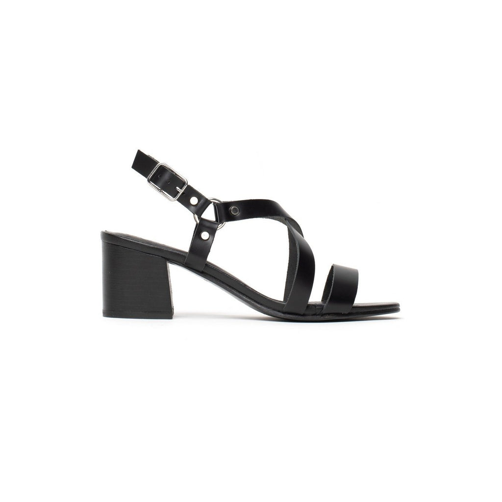 Ama Heeled Sandals - Black - White Sun - White Sun* - The Bradery