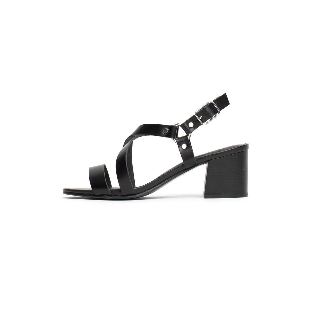 Ama Heeled Sandals - Black - White Sun - White Sun* - The Bradery