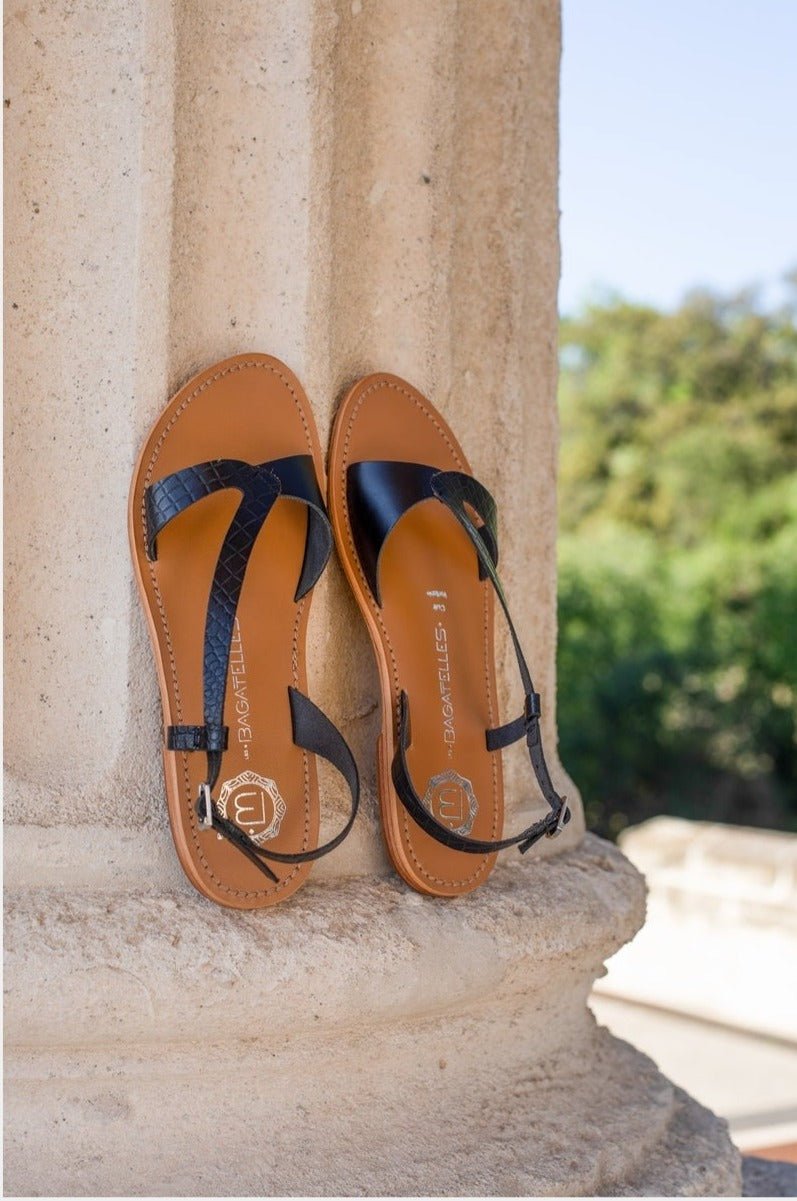 Amadrya Sandals - Buff Black - Les Bagatelles - Les Bagatelles* - The Bradery