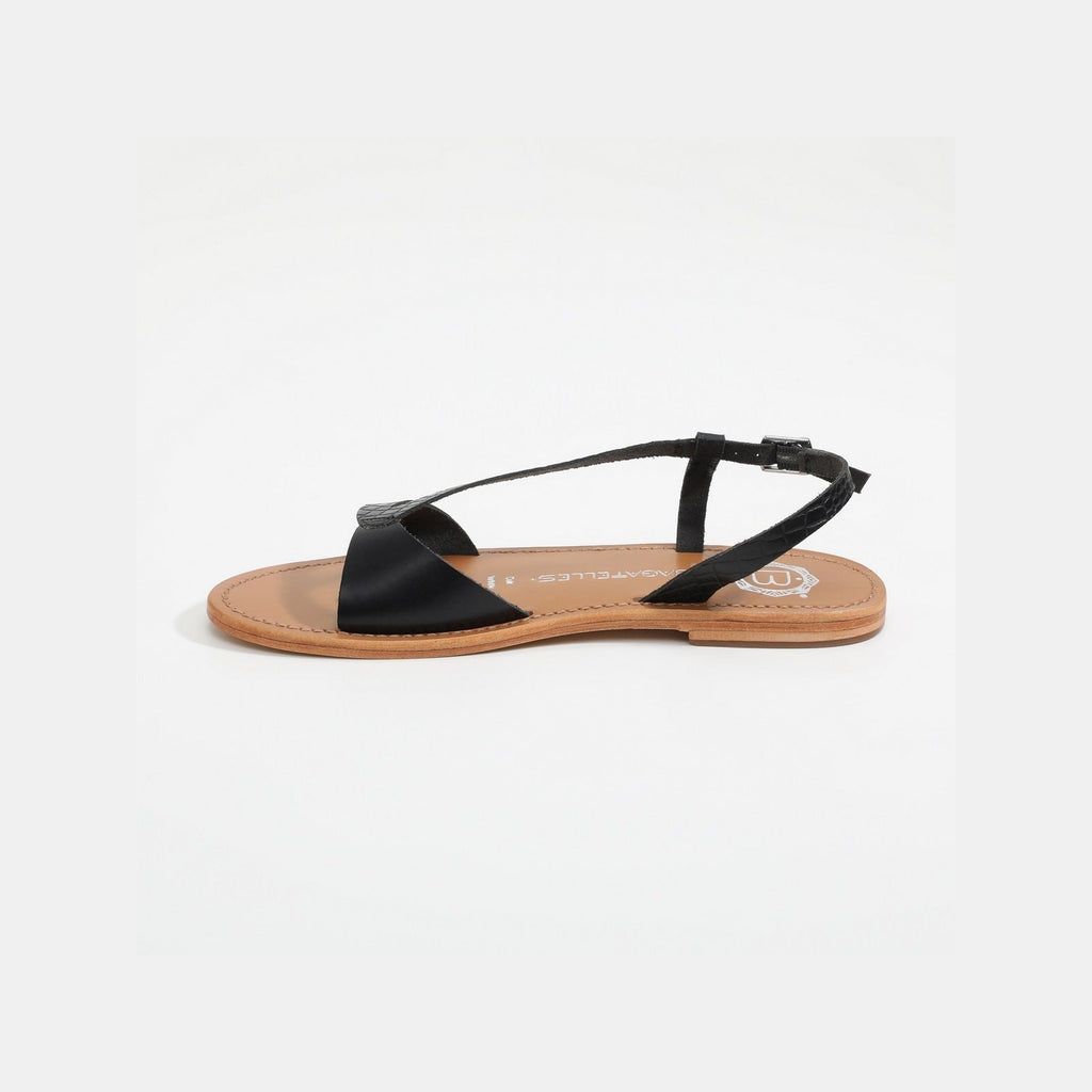 Amadrya Sandals - Buff Black - Les Bagatelles - Les Bagatelles* - The Bradery