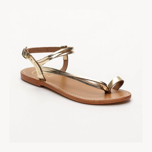 Sandalias Aquiraz - Dark Gold - Sandalias Planas Mujer Sol Blanco