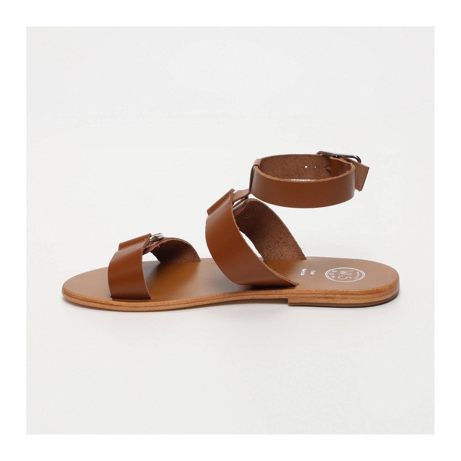 Bharathi Ankle Strap Sandals - Camel SANDALS White Sun
