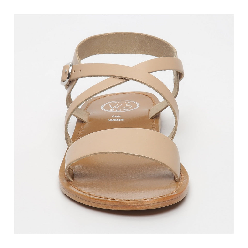 Manaus Sandals - Nude - Women White Sun Sandals