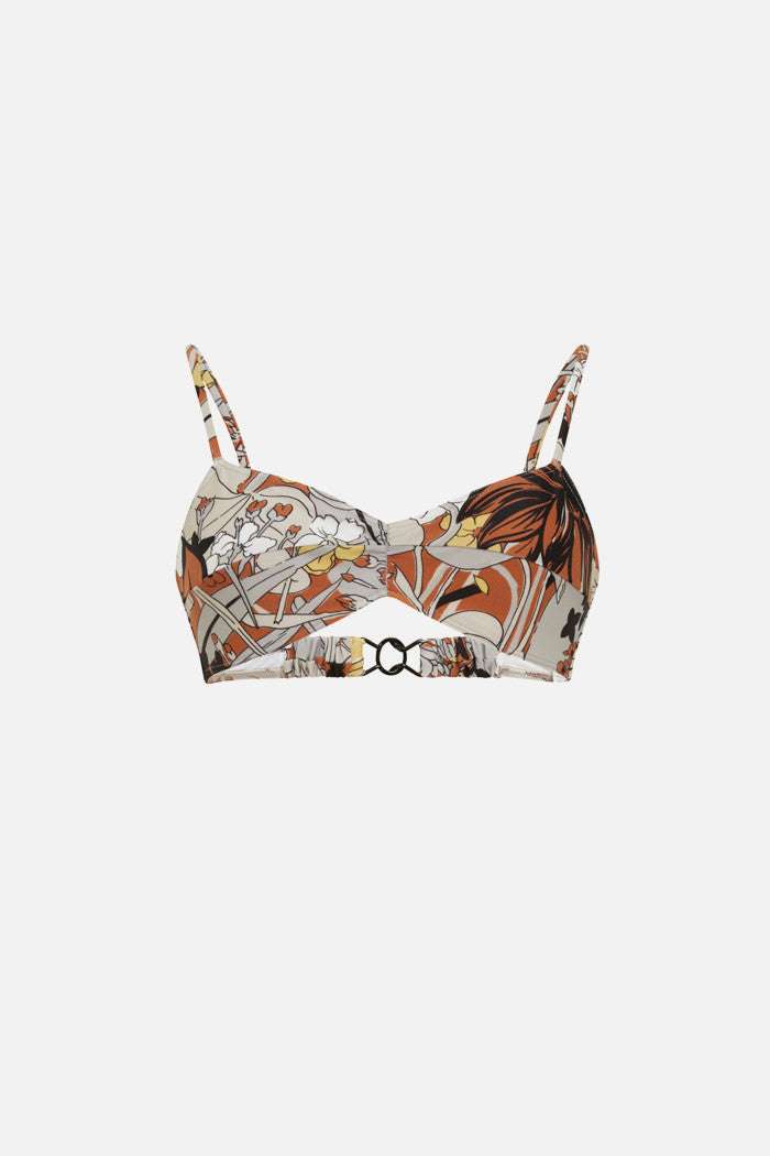 Haut De Maillot Waters Botanique - Caramel