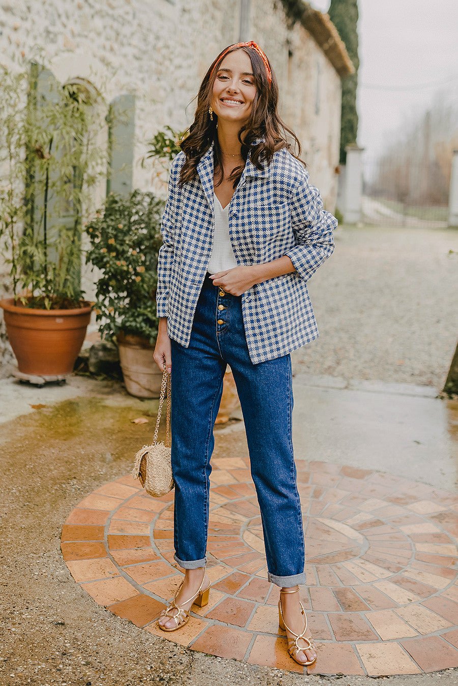 Adam Blue Check Overshirt - Saaj Paris - The Bradery