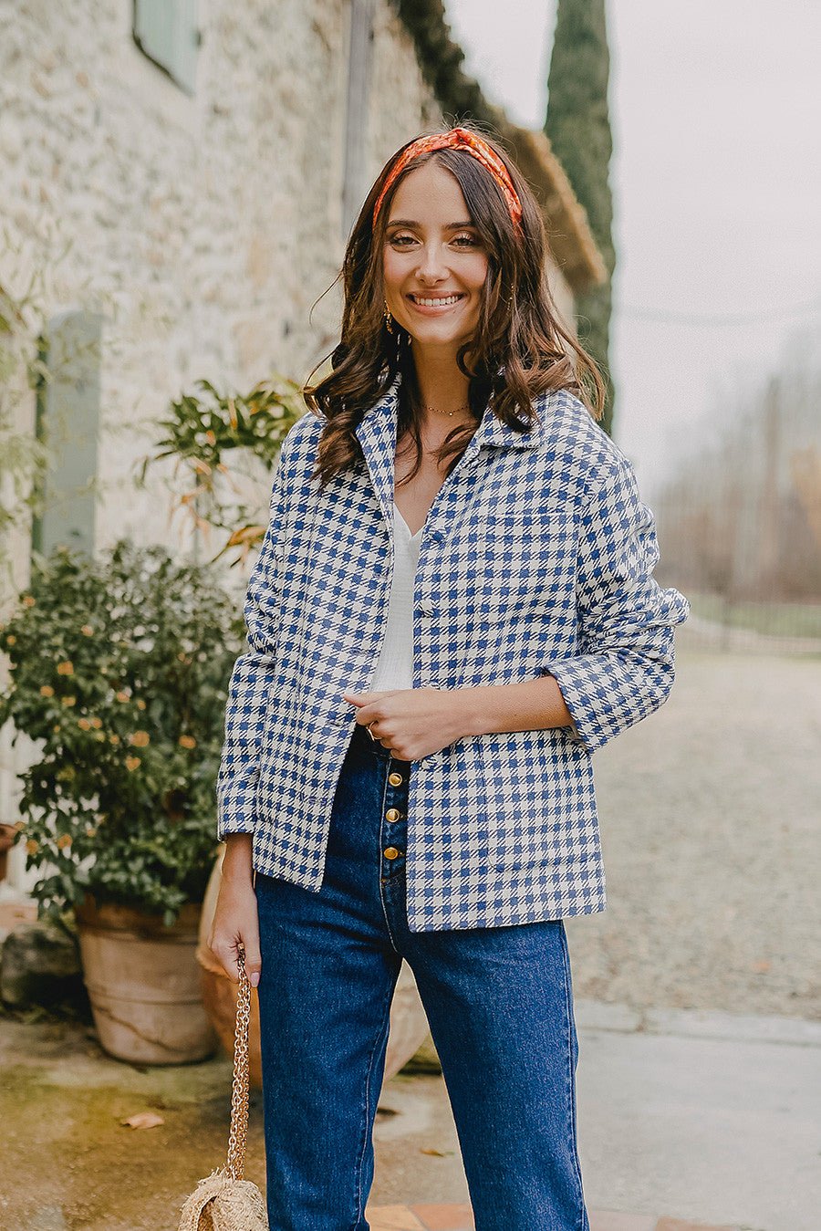 Adam Blue Check Overshirt - Saaj Paris - The Bradery