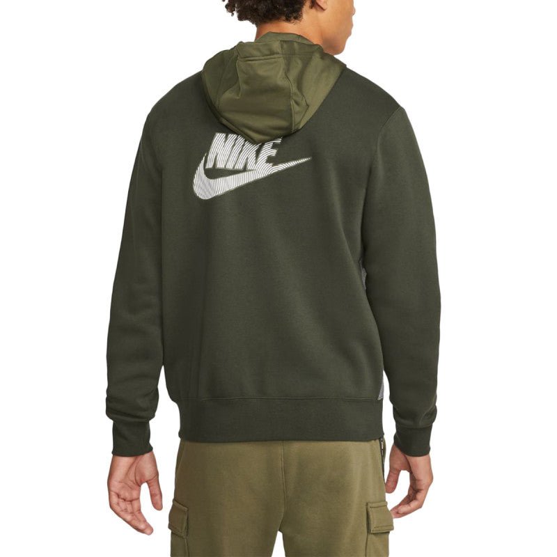 Nike Nsw Hybrid Flc Hoodie - Gray - Unisex - Nike - The Bradery