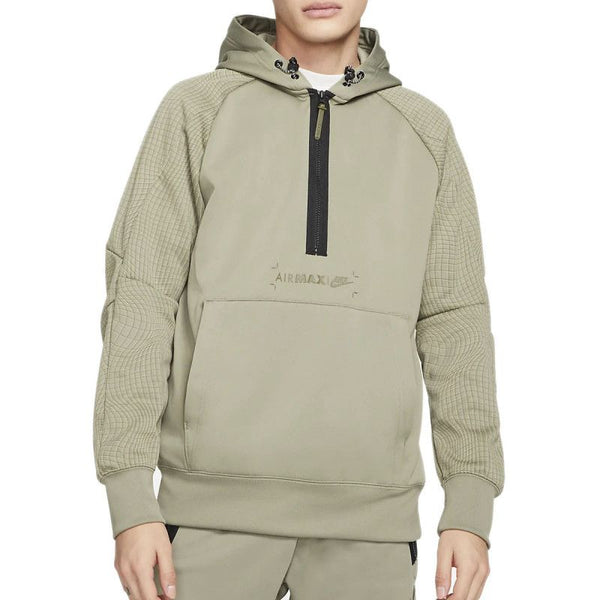 Air Max Half Zip Textile Sweatshirt - Beige - Men - Nike - The Bradery