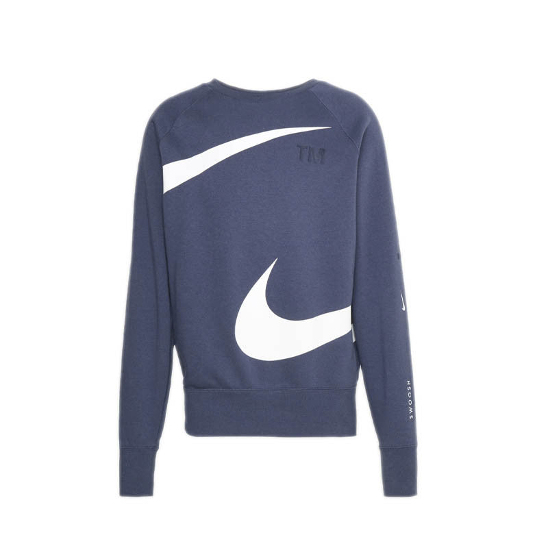 Nike Swoosh Fleece Crew Sweatshirt - Blue NIKE SWEATSHIRT MEN'S TEXTILE Nike