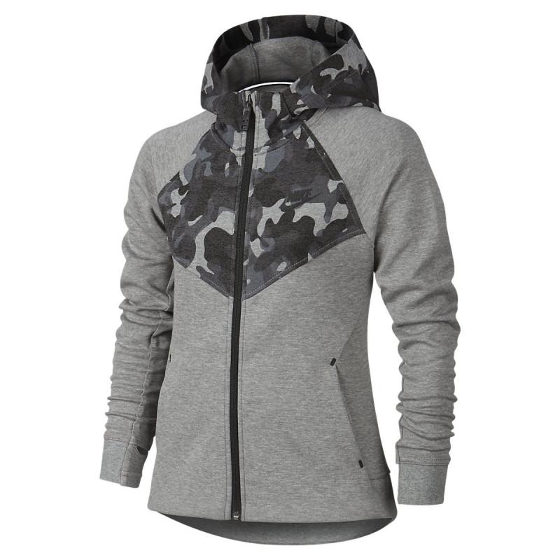 Nike Tech Fleece Windrunner Junior Sweatshirt - 716370-010 - Gray - Junior NIKE JACKET JUNIOR TEXTILE Nike
