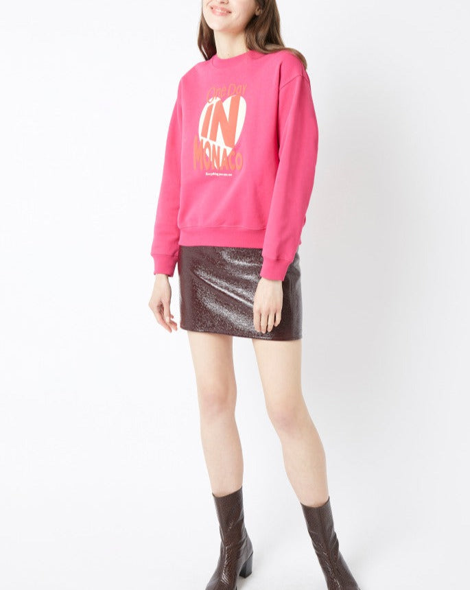 Sweatshirt Louis Monaco - Rose Magenta