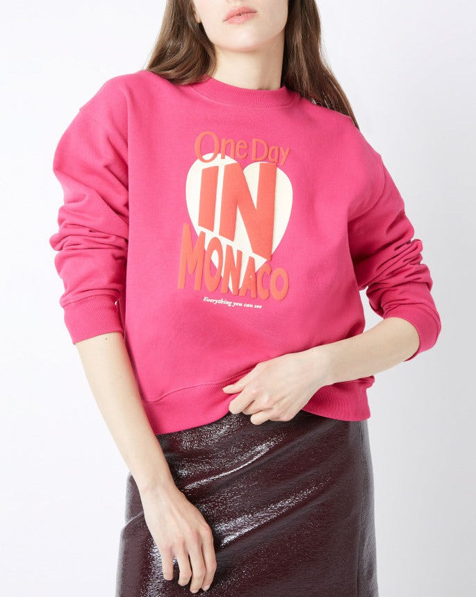 Sweatshirt Louis Monaco - Rose Magenta