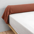 Cotton Gauze Bolster Case 85 x 185 cm Gaia Terracotta - The Butterfly Effect - The Bradery