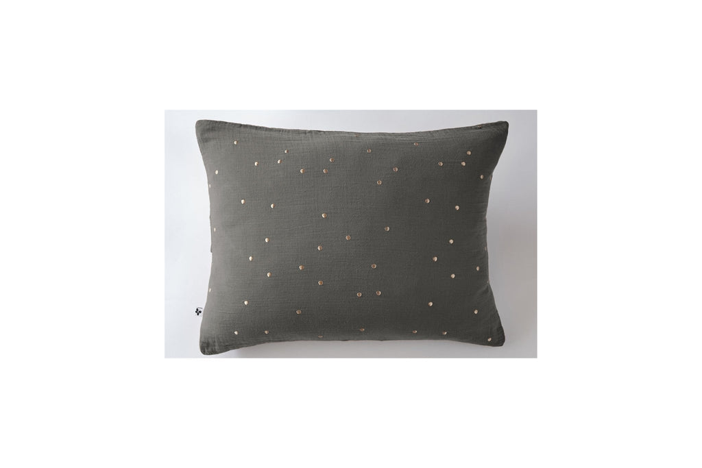 Taie D'Oreiller Gaze De Coton Gaïa Chic Granit - L'Effet Papillon - The Bradery