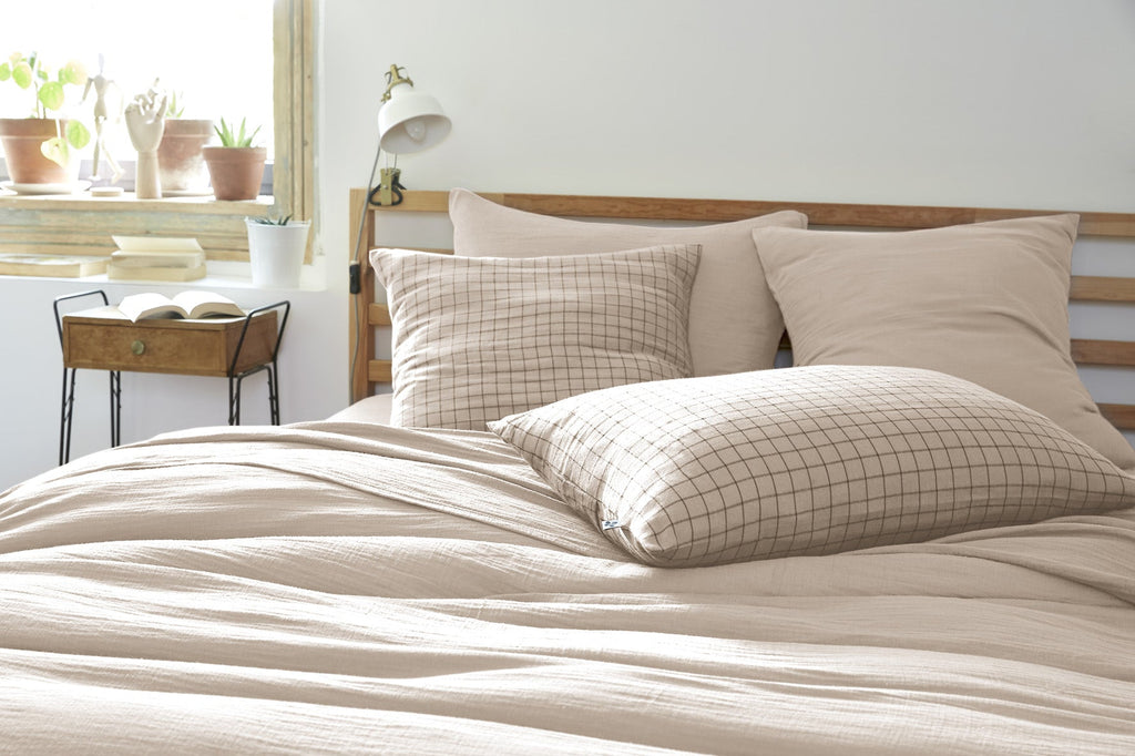 GAÏA MIX Pampa cotton gauze pillowcase - The Butterfly Effect - The Bradery