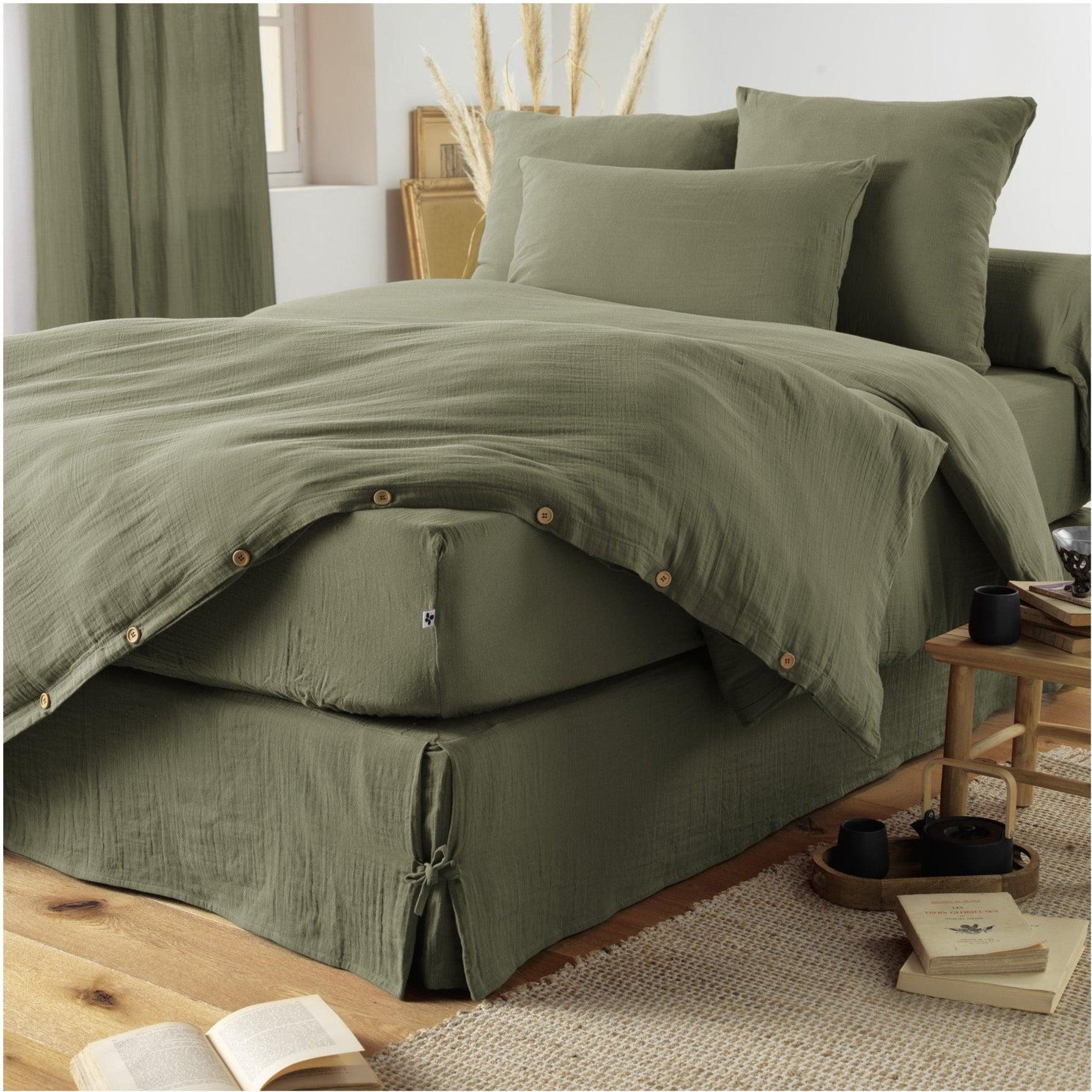 Gaia Rosemary Cotton Gauze Pillowcase - The Butterfly Effect - The Bradery