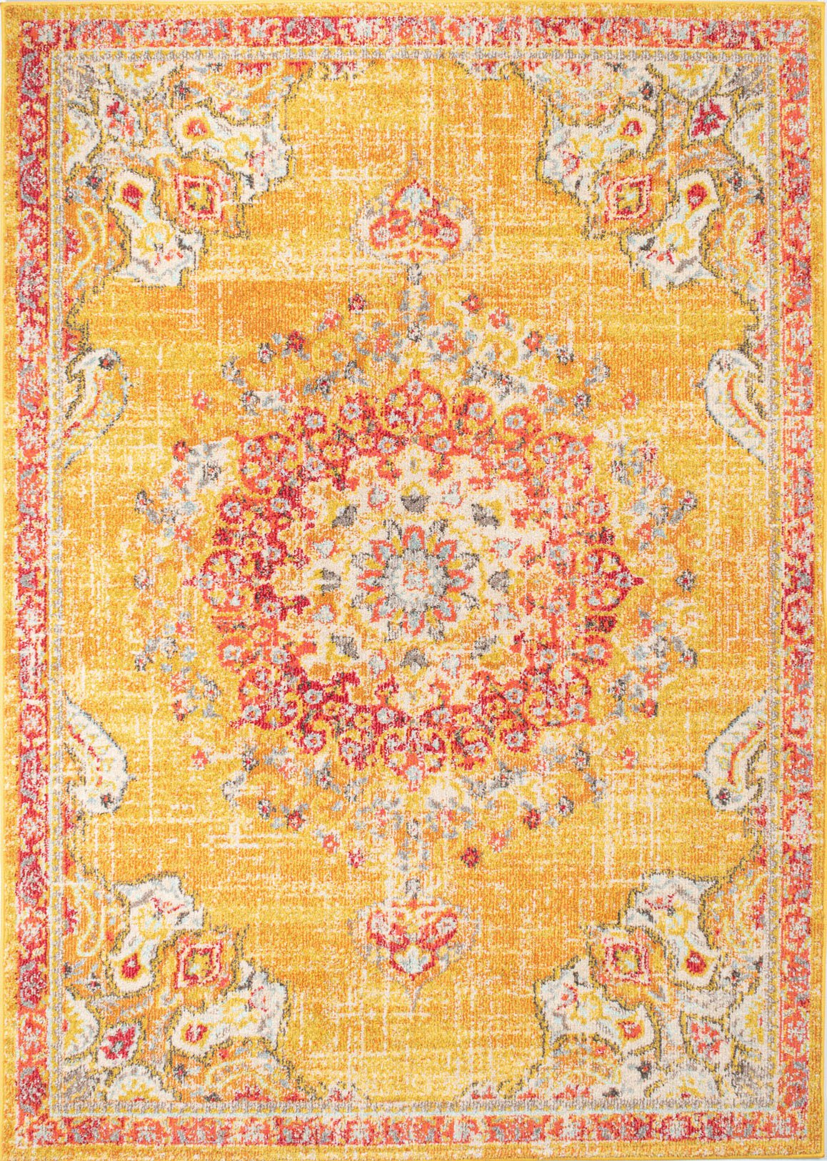 Tapis Anatolia 777 - Jaune - Nazar - The Bradery