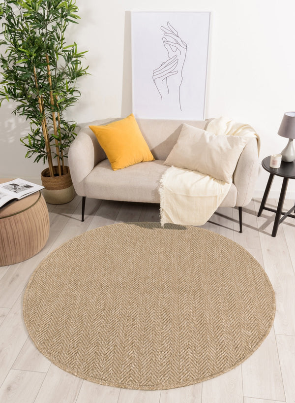 Alfombra aspecto yute natural 8753 - Beige - Nazar - The Bradery