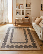 Natural Jute Look Rug 8868 - Black - Nazar - The Bradery