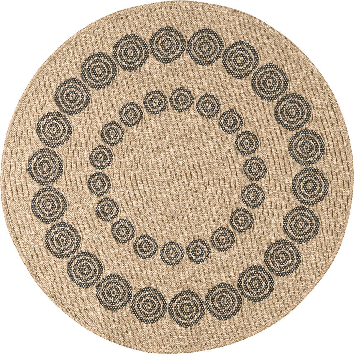 Natural Jute Look Rug 8868 - Black - Nazar - The Bradery