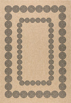 Natural Jute Look Rug 8868 - Black - Nazar - The Bradery
