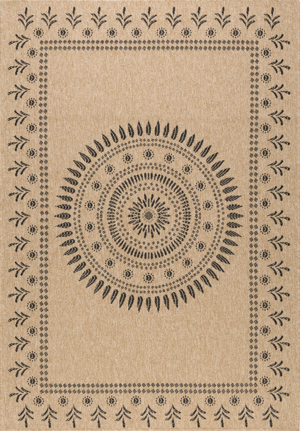 Natural Jute Look Rug 8874 - Black - Nazar - The Bradery