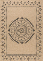 Natural Jute Look Rug 8874 - Black - Nazar - The Bradery