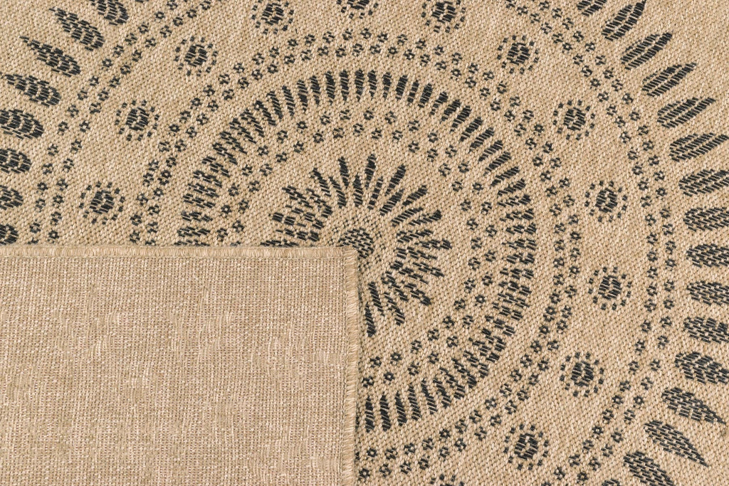 Natural Jute Look Rug 8874 - Black - Nazar - The Bradery