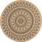 Natural Jute Look Rug 8874 - Black - Nazar - The Bradery