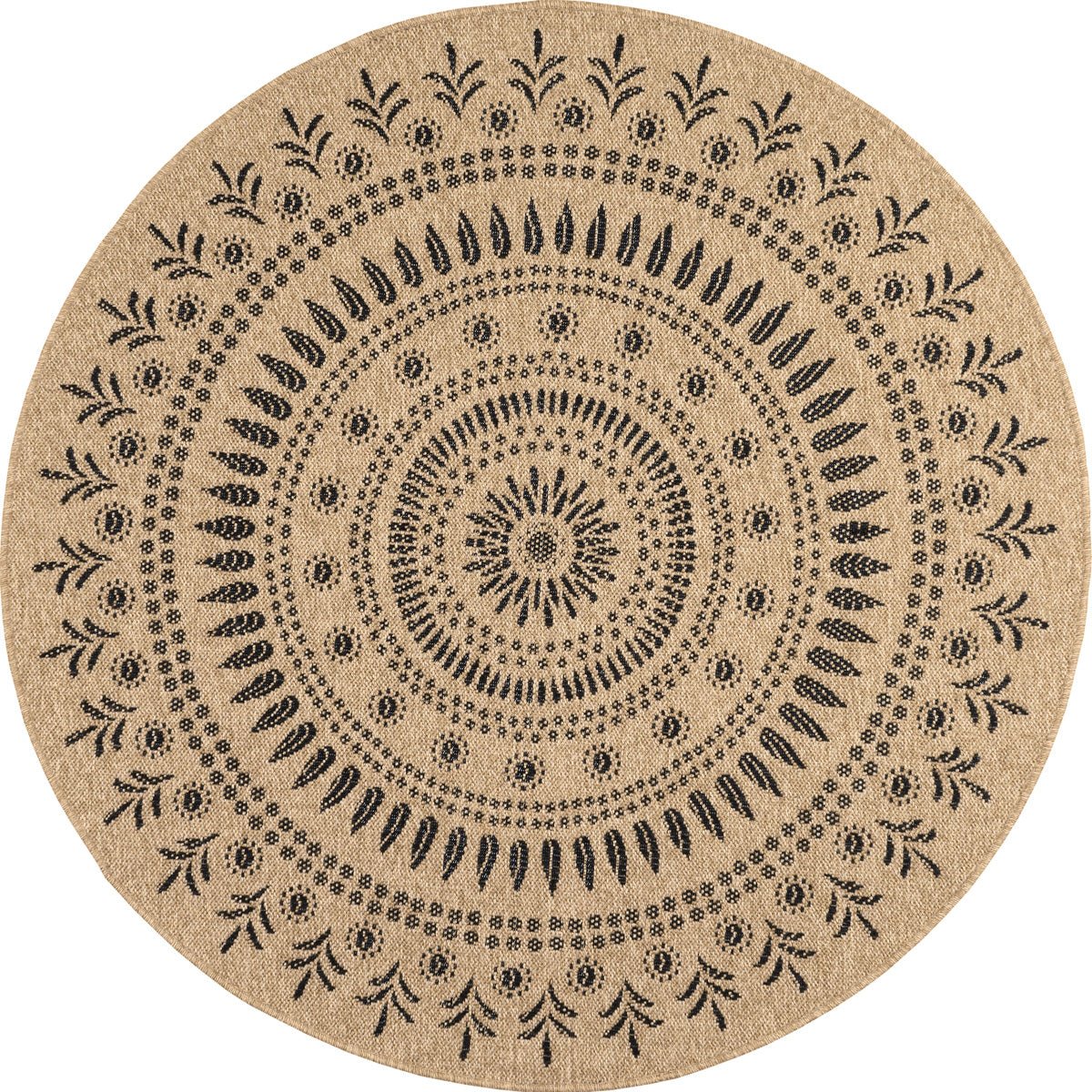 Natural Jute Look Rug 8874 - Black - Nazar - The Bradery