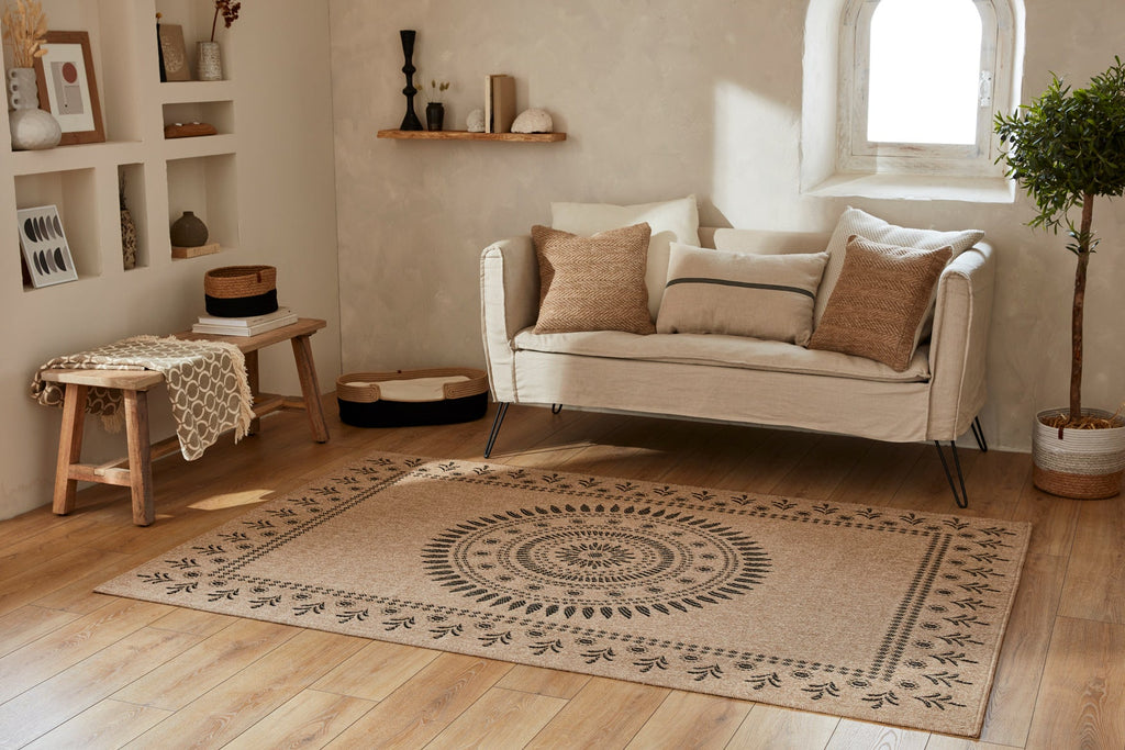 Natural Jute Look Rug 8874 - Black - Nazar - The Bradery
