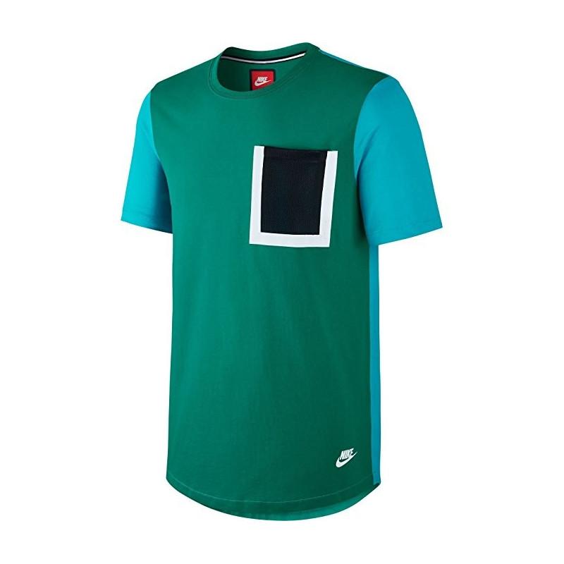 Nike Tech Hypermesh Pocket T-Shirt - 776675-351 - Green - Men NIKE MEN'S TEXTILE T-SHIRT Nike