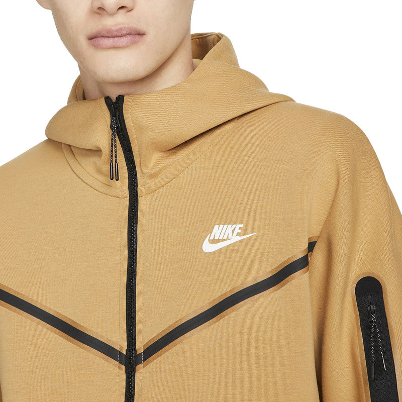 Tech Fleece Full Zip Track Jacket - Beige