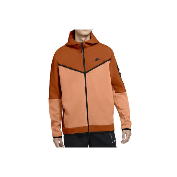 Nike Tech Fleece Wr Hoodie Fz Track Jacket - Orange - Men Ready to Wear Men Nike