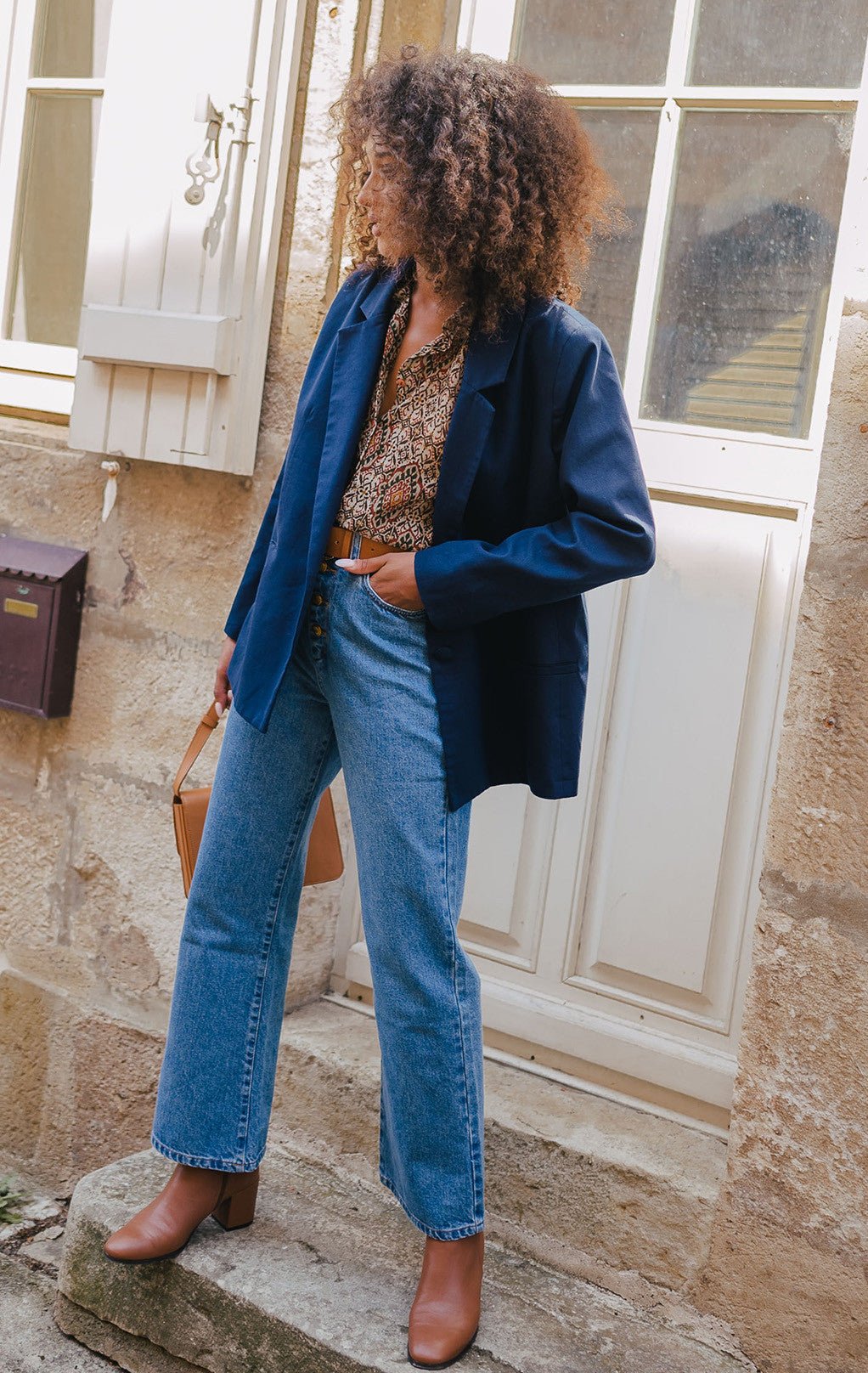 VESTE ÉZÉKIEL MARINE - Saaj Paris - The Bradery