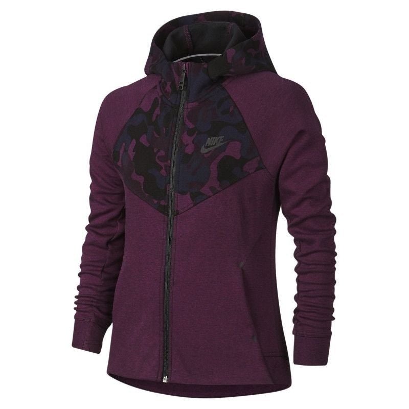 Windrunner Tech Fleece - Junior Textile Jacket - Violet JUNIOR TEXTILE JACKET Nike